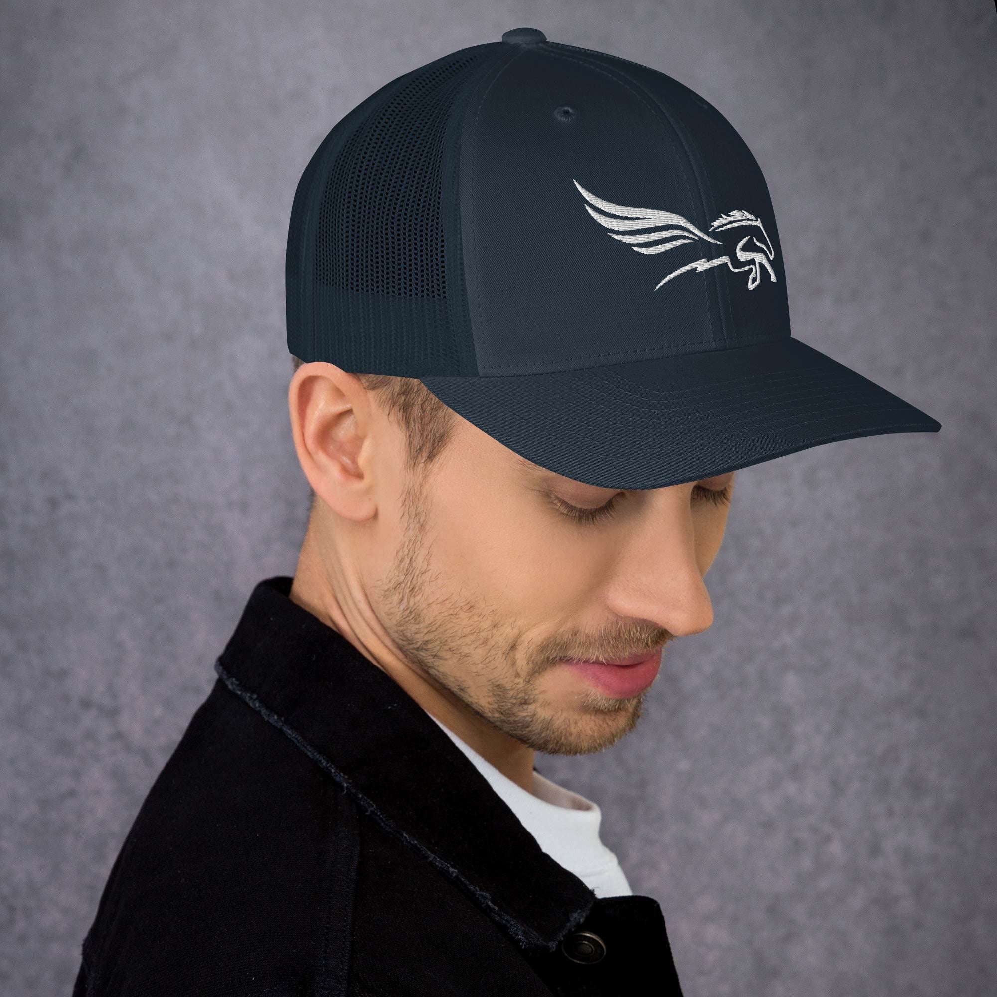 Large White Percy - Trucker Cap