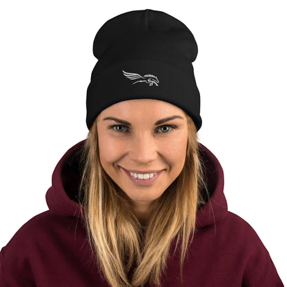 Dark Color Embroidered Percy Beanie