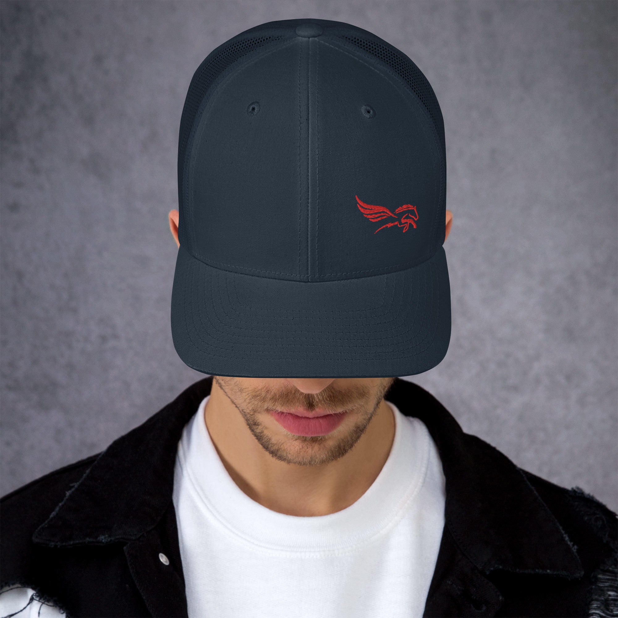 Small Red Percy Trucker Cap